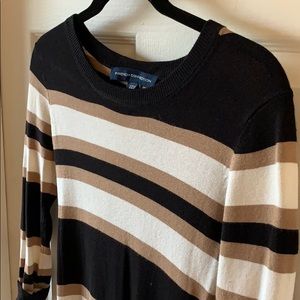Winter French Connection striped sweater dress